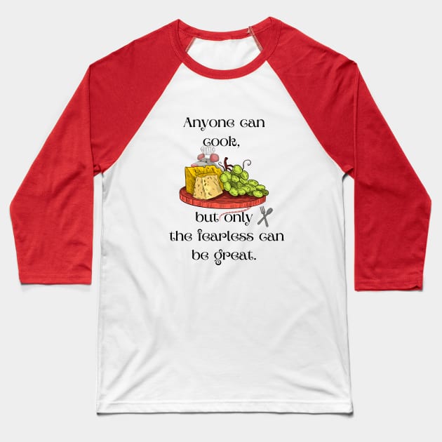 Anyone Can Cook Baseball T-Shirt by MultiversiTee